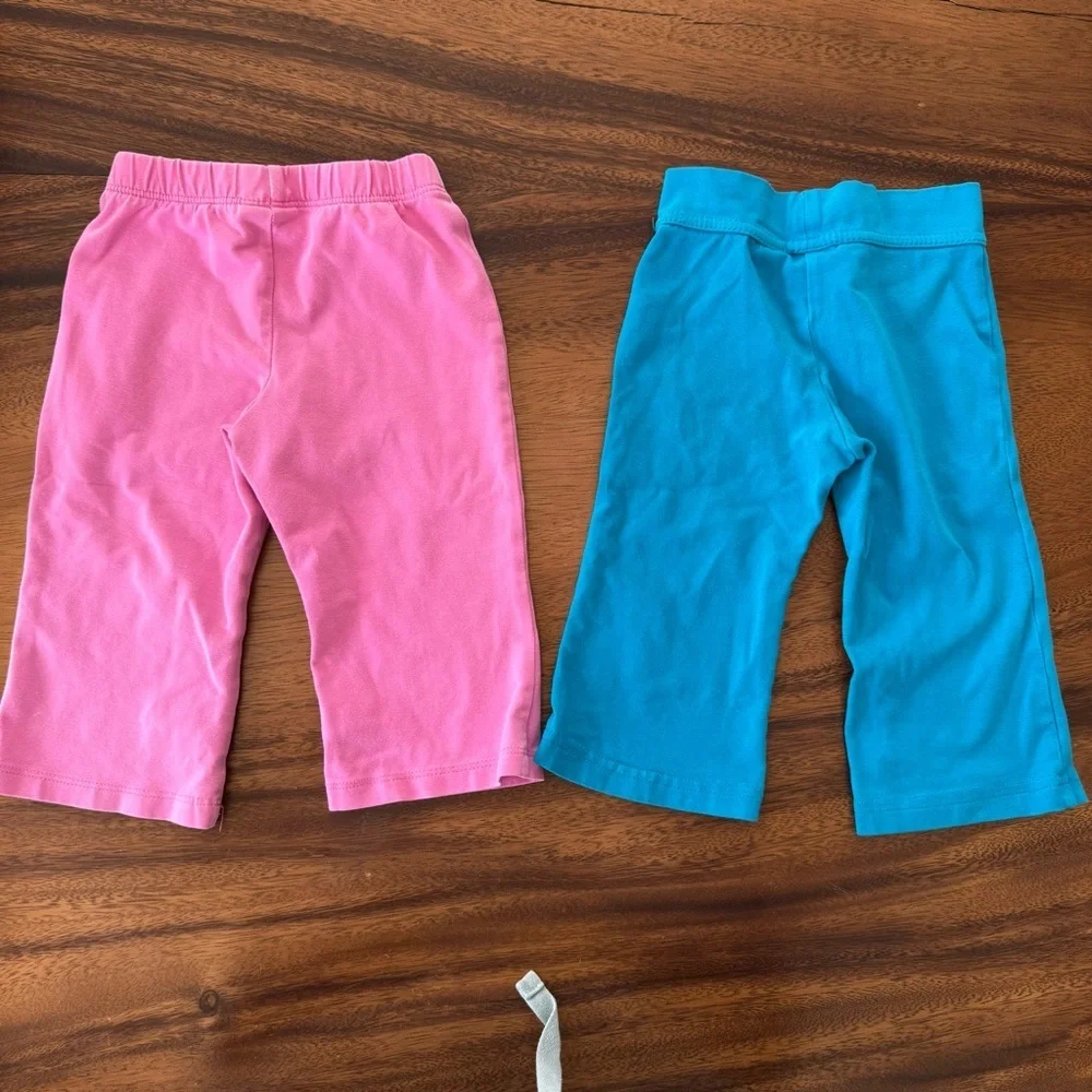 The Children’s Place Set of 2 Wide Leg Cotton Stretch Pants 12M